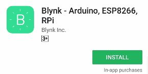 Blynk App Download from Play Store Arduino ESP8266 RPi Home Automation using NodeMCU and google assistant